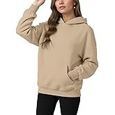 YARBCEN Womens Hooded Hoodies Sweatshirts - Long Sleeve Crewneck Sweaters With Pocket 2026 Fashion Spring Oversized Clothes