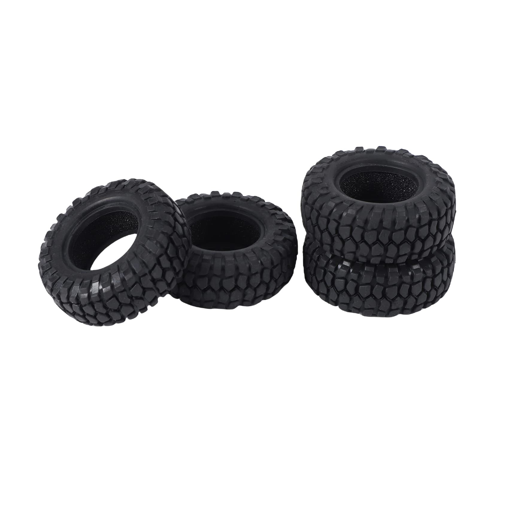 Borimend 4PCS 48mm 1.0 Soft Tires Tyre for 1/24 RC Crawler Car Axial SCX24 90081 AXI00002 Upgrade Parts