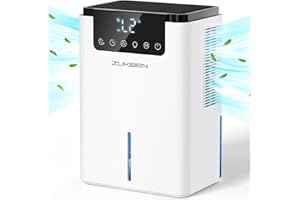 Dehumidifier,75 OZ Quiet Dehumidifier,Dehumidifiers for Home Bathroom Bedroom Basement RV with 12H Timer,Auto Shut Off,7 Colo