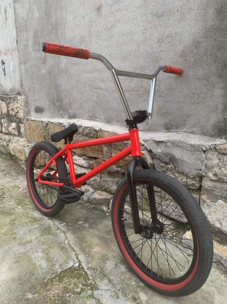 SWORDlimit 20 Inch Freestyle BMX Bike for Beginner To Advanced Riders, Full Crmo Frame, Chrome Molybdenum Steel 8 Key Crank 25T Sprocket Wheel 9T Card Shaft