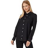 U.S. POLO ASSN. mens Long Sleeve Solid Stretch Poplin Shirt