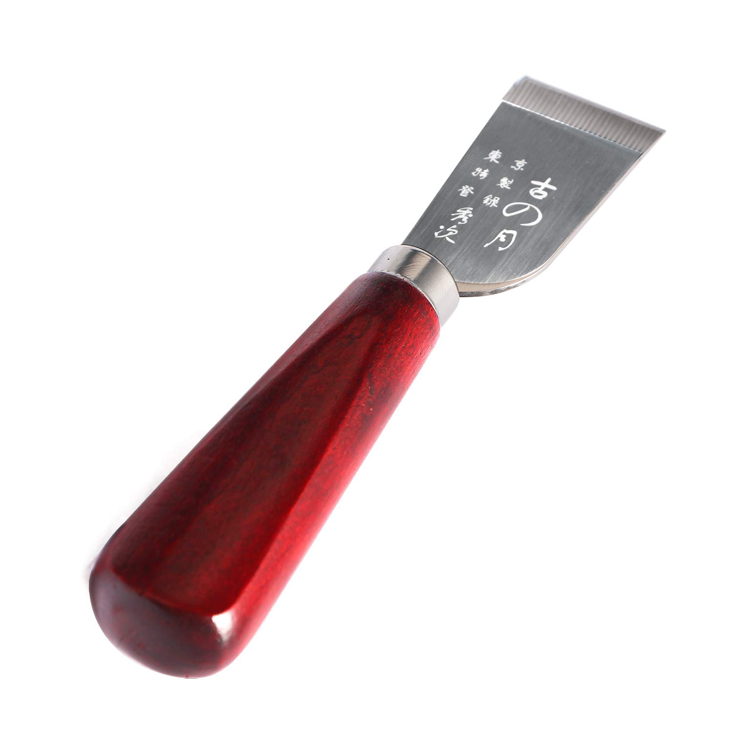 DIY Leathercraft Tool - Wooden Handle Leather Cutting Knife & Shovel for Leather Working (Stainless Steel)