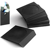 Flexzion CD DVD Paper Sleeves with Window and Flap, 100 Pack, 5 Colors | Color-Coded Paper Sleeves with Clear Windows Help Identify, Organize, and Store Standard Cds and Dvds