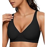 2026 Women Jelly Seamless Wireless Push Up Bras Deep V No Underwire Supportive Everyday Bra Full Coverage Plunge Bralettes