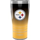 Tervis Traveler NFL Pittsburgh Steelers - Ombre Triple Insulated Tumbler Travel Cup Keeps Drinks Cold & Hot, 20oz, Stainless Steel