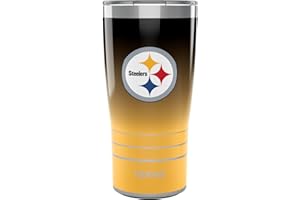 Tervis Traveler NFL Pittsburgh Steelers - Ombre Triple Walled Insulated Tumbler Travel Cup Keeps Drinks Cold & Hot, 20oz, Stainless Steel