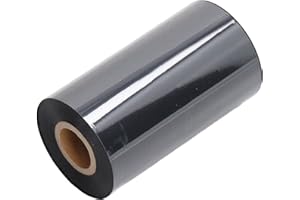 Haofy Thermal Transfer Ribbon, Premium Resin Enhanced Wax Label Ribbon for TSC Barcode Printer 110mm X 300m Clear Printing (1