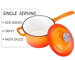 Healthy Choices 2 Quart Enameled Cast Iron Sauce