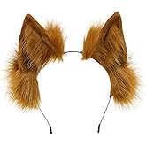 Faylay Wolf/Fox/Cat Ear Cosplay Headwear Women Accessories Handmade Hairband Furry Ear Faux Fur Headband
