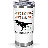 OASSIE Teacher Gifts for Women - Saurus Kids 20 oz Stainless Steel Tumbler - End of The Year Thank You Birthday Teacher Appreciation Gifts for Women Coworkers Teachers, Funny Gift Ideas
