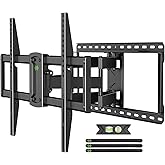 USX MOUNT Full Motion TV Wall Mount for Large TVs - Easy Installation TV Mount for 37-90 Inch TVs up to 150 Lbs, Smooth Swive