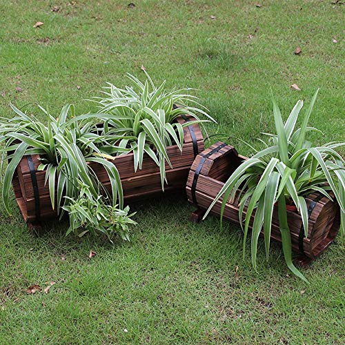 Blumentopf/Pflanzgefäß - Pflanzgefäße Aus Holz - Pflanzkasten Aus Fleisch - Großpflanzgefäß Aus Holz - Blumentopf… – Bild 6
