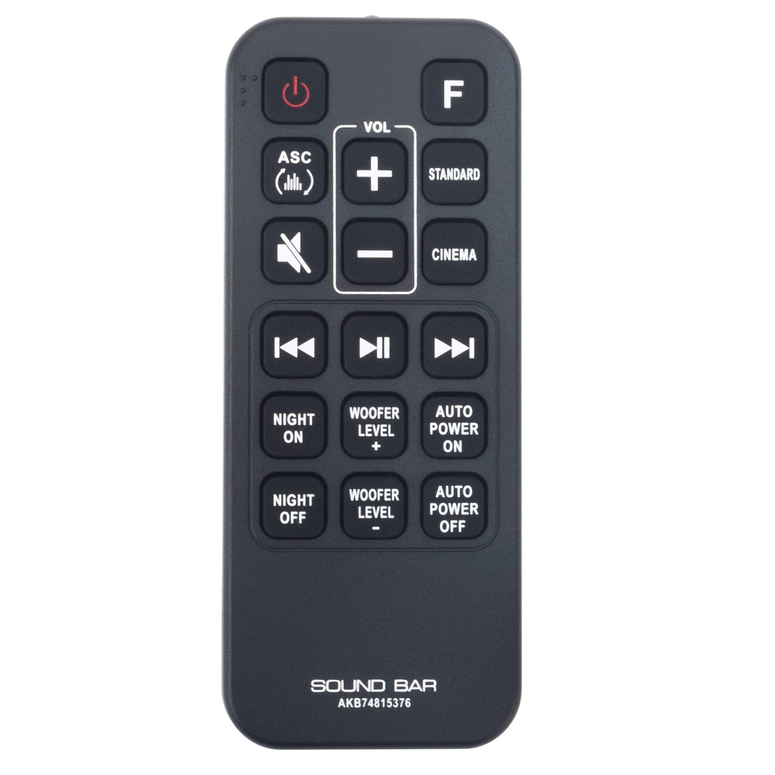 VINABTY AKB74815376 Replacement Remote Compatible with LG Soundbar Speaker System SJ3 SJ4