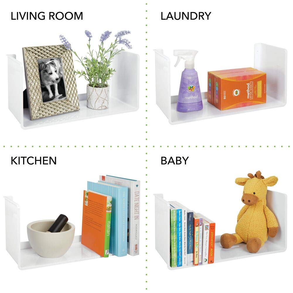 Blanco Organizador de Pared en plástico Resistente Práctica estantería