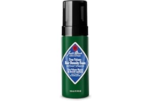 Jack Black True Volume Hair Density Foam - Lightweight Thickening Foam for Men - Aloe, Olive Leaf Extract & Peppermint - 148m