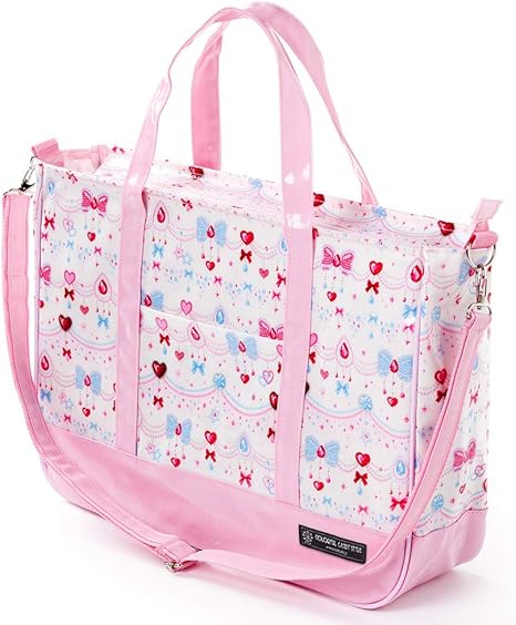 Amazon Co Jp マチ付きレッスンバッグ ラミネート おけいこバッグ きらきらリボンのジュエリーボックス N ホビー 通販