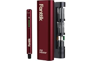 Fanttik F2 Master Mini Cordless Rotary Tool Kit 4V, Low Noise Brushless Motor, 5 Speed, 25000 RPM, Revostor Hub, 35 Accessori
