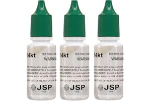 WAYMIL Waytest 14K Gold Testing Solution Purity Determiner Jewelry Scrap Precious Metal 3 Bottles