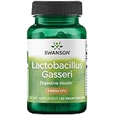 Swanson Lactobacillus Gasseri - Probiotic Supplement Supporting Digestive Health with 3 Billion CFU - Design-Release Satiety & Fat Metabolism Support - (60 Veggie Capsules)