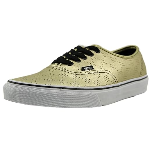 vans mujer doradas