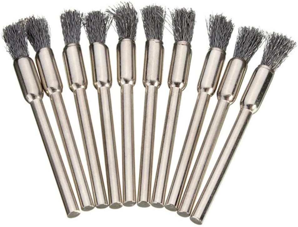 LOOKSR Wheel Wire Pen Brush Steel Cup Brush Rotary Tool Dremel Polishing Set Accessories Kit