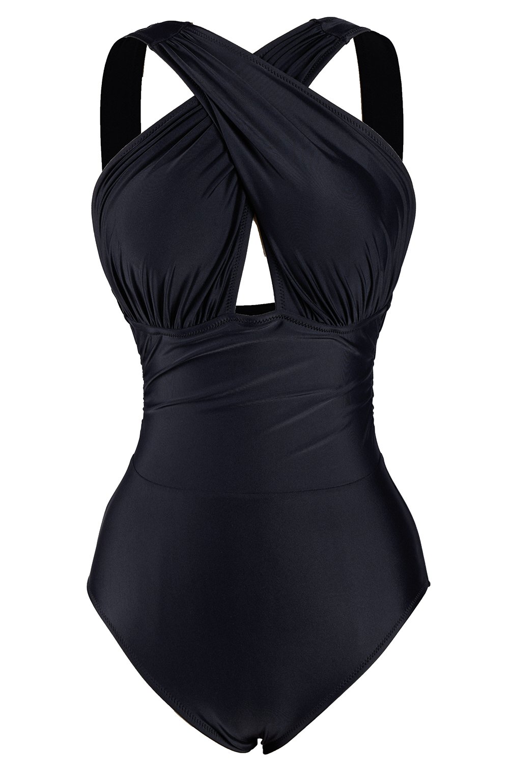 CUPSHE Women's Deep Feelings Cross One-Piece Swimsuit ...