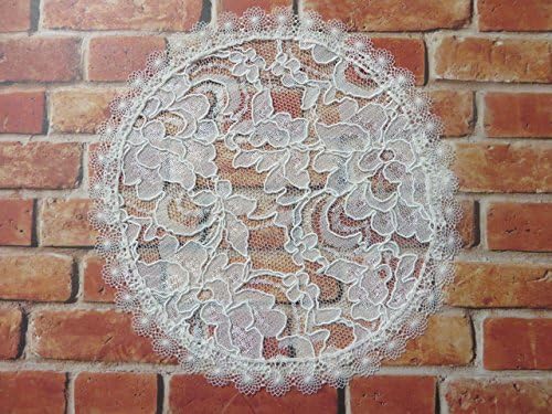Handmade Cream Lace Doily Head Cover Kippah Yarmulke Hair Covering (with Decorative Bobby Pin) (Style 466) Elegant Doily Exclusive