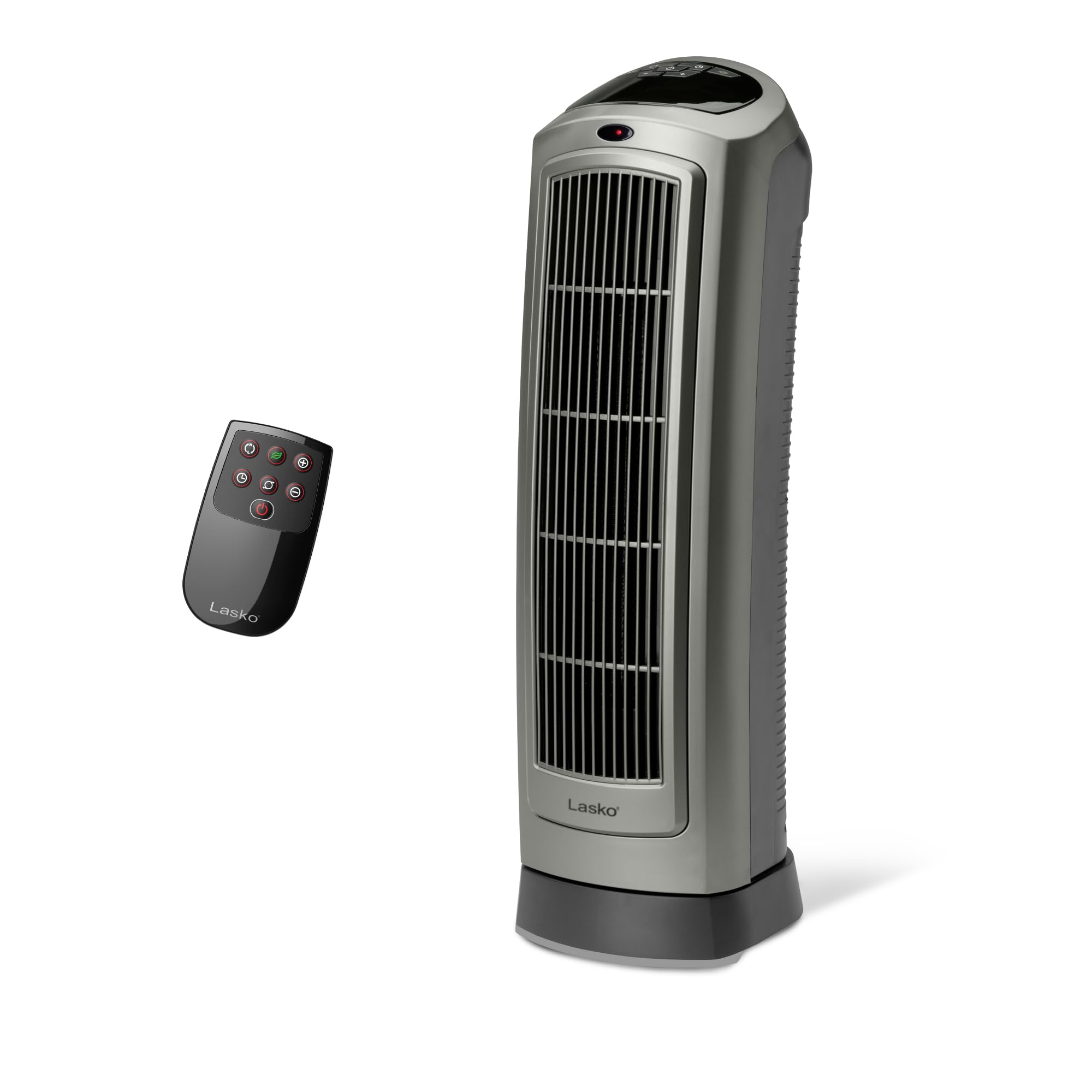 Photo 1 of ***SIMILAR ITEM***** Lasko Portable Oscillating Ceramic Space Heater Tower with Digital Display, Remote Control, 2 Heat Settings and 8 Hour Timer, Gray