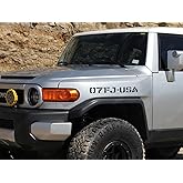 Custom Year Fender Decals - Pick Your Year/Color - Pair (x2) to fit Toyota FJ Cruiser 2007-2014 TRD Off Road Stickers (10FJ-USA)