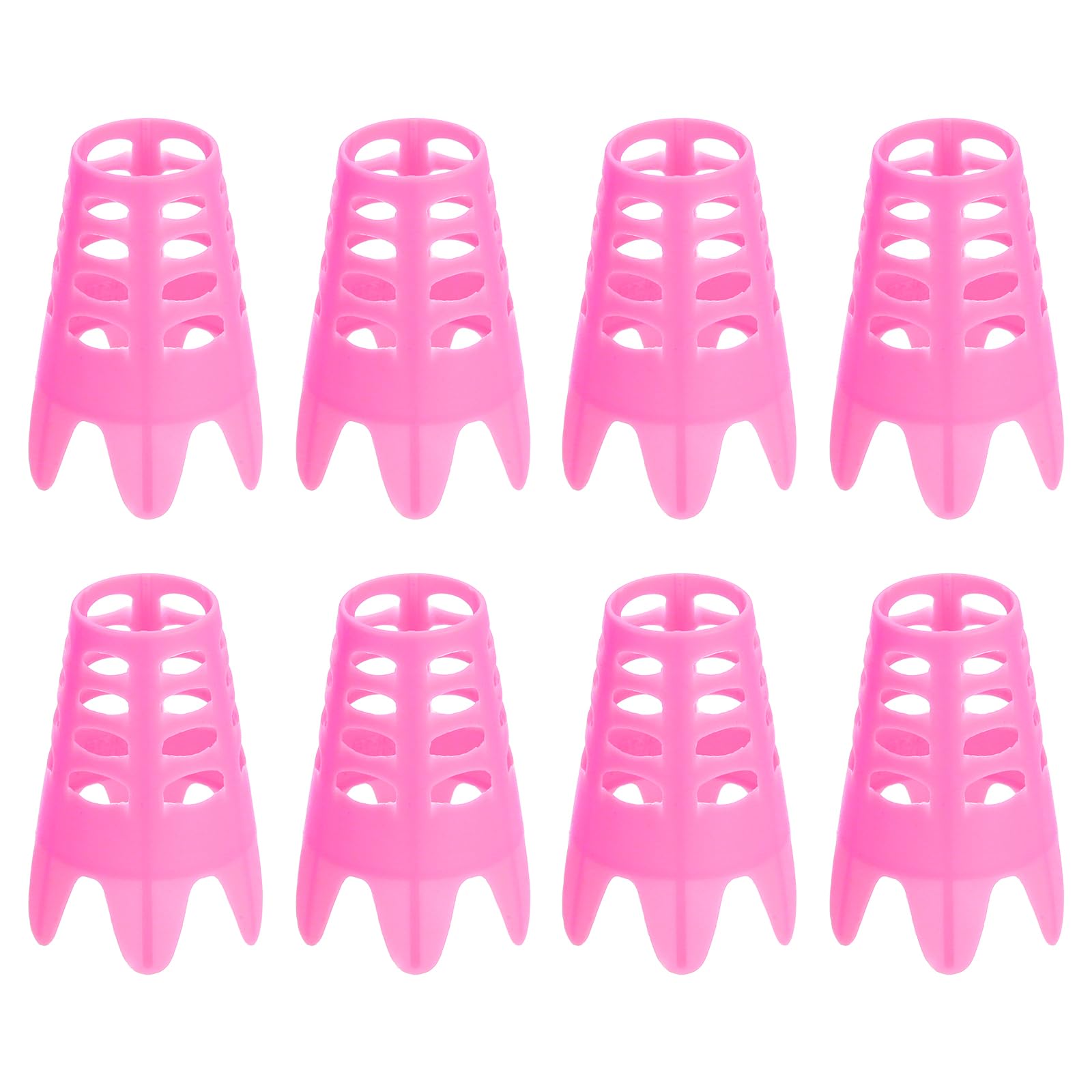 PATIKIL Golf Simulator Tees, 8 Pack Plastic Golf Tees Mat Practice Training for Outdoor Indoor Winter Turf Driving Range, Red