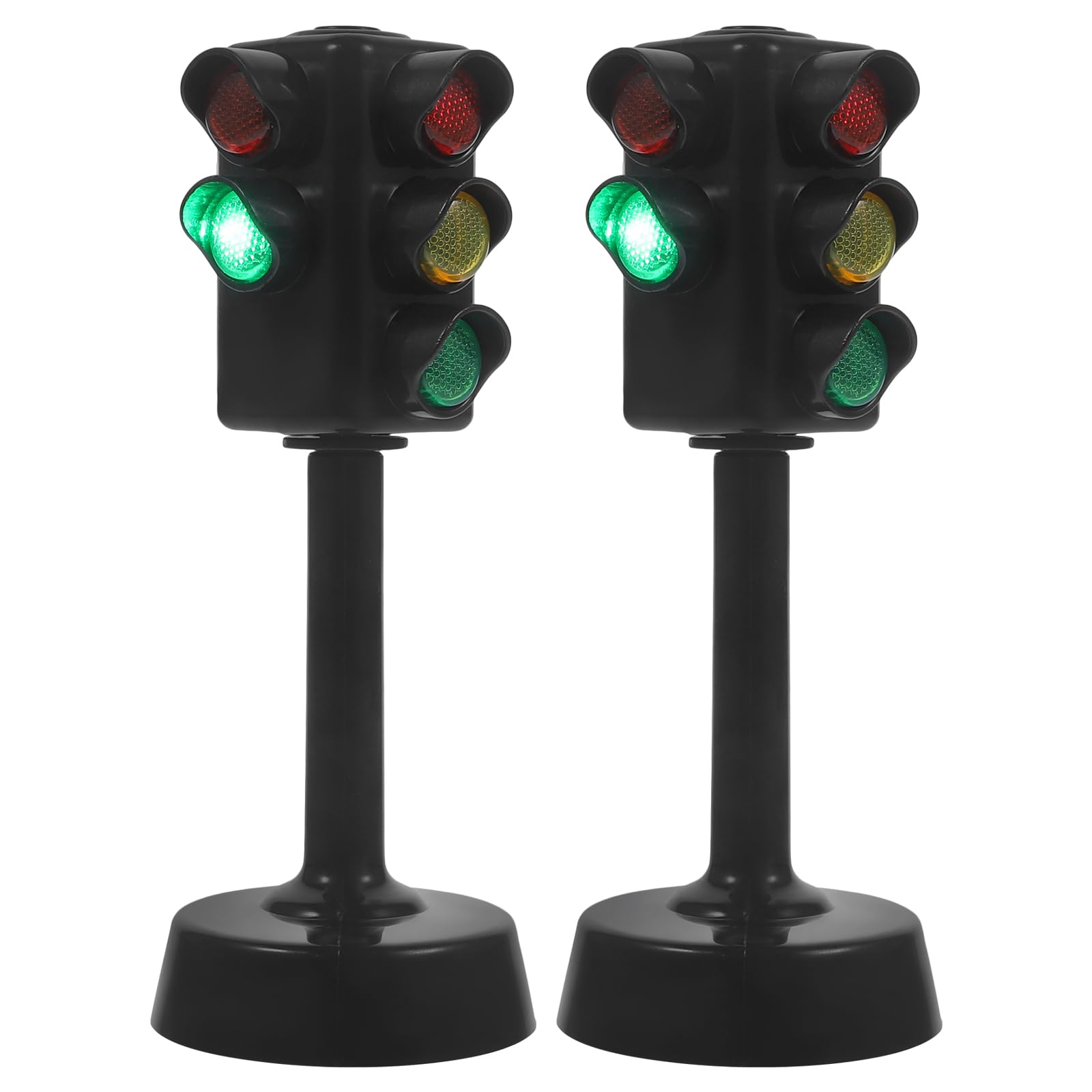 STOBOK Children's Traffic Light Toy Traffic Light Model Toy Early Education Playset for Children Toddlers Pack of 2