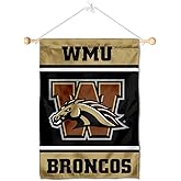 Western Michigan Broncos Window Wall Banner Hanging Flag with Suction Cup