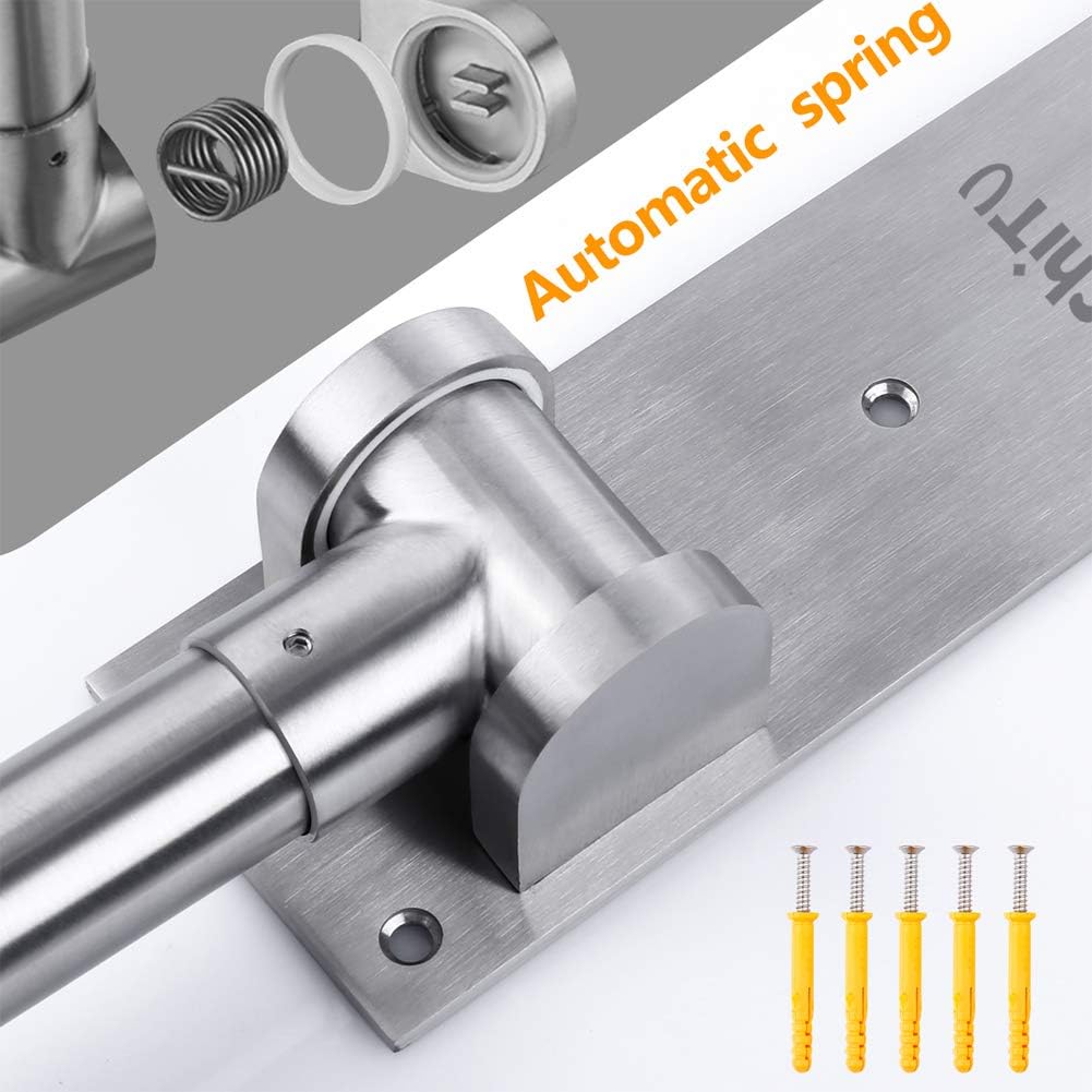 Stainless Steel Toilet Grab Bar Handicap Rails Grab Bars Bathroom Support for Elderly Bariatric Disabled Commode Safety Hand Railing Guard Frame Shower Assist Aid Handrails Hand Grips 23.6 Inch: Health & Personal Care