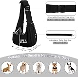 PETLOFT Puppy Sling Carrier for Small Pets up to 4.99 kg Black view 2