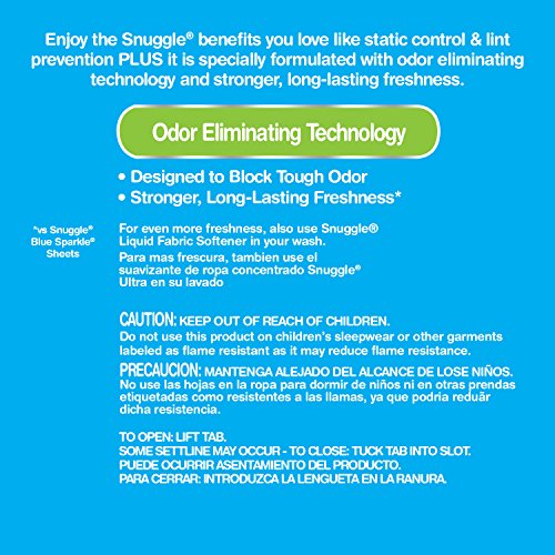 Snuggle Plus SuperFresh Fabric Softener Dryer Sheets with Static