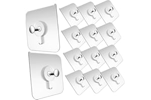 Hemobllo 30pcs Stainless Steel Adhesive Picture Frame Hooks, Reusable and Damage-Free Wall Hangers for Home