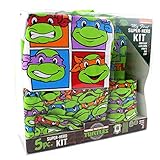 Teenage Mutant Ninja Turtles Baby 5 piece Layette Gift Set (0/6M, TMNT Green)