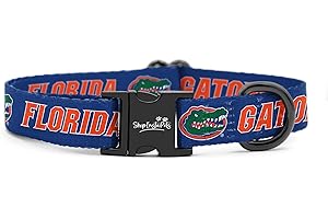 SHOPINSTAPETS Florida Gators Adjustable Collars and Leashes | Officially Licensed | Fits All Pets! (XS Collar)