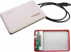 Caja externa de aluminio para disco duro IDE 1,8-TOSHIBA: Amazon.es: Informática