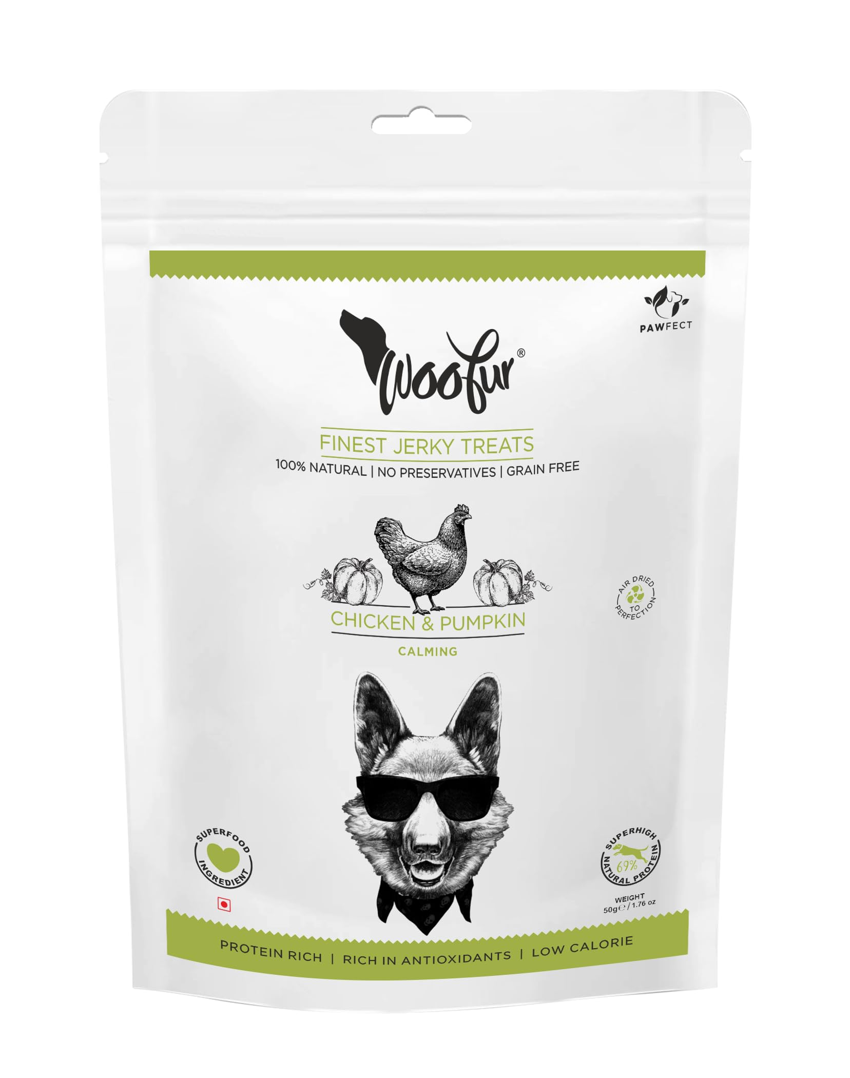 Jerky Treats: Chicken & Pumpkin (50g/1.76oz)