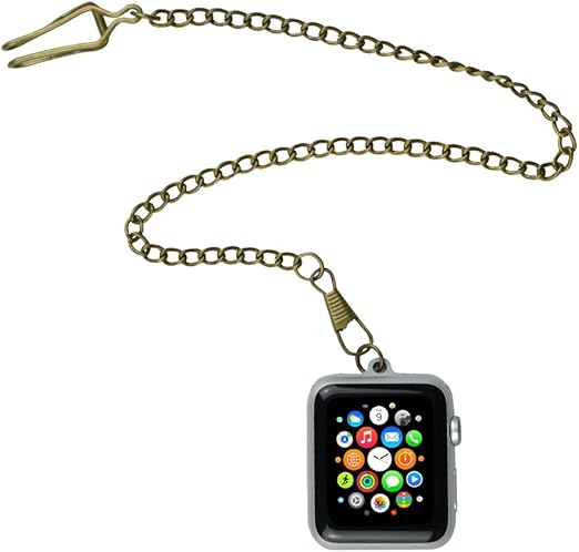 Amazon ネックレス Pocket Watch For Apple Watch 42 Mm By Steelconnect シリーズ1 2 スポーツ時計 Watch Edition 交換apple Watchバンド スマートウォッチアクセサリ 通販
