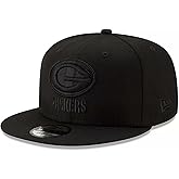 New Era NFL 9FIFTY Black On Black Adjustable Snapback Hat Cap One Size Fits All