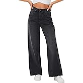 Genleck Baggy Jeans for Woman High Waisted Loose Wide Leg Jean Womens Boyfriend Y2K Pants Trendy
