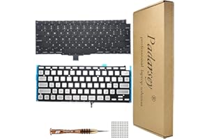 Pardarsey Replacement Backlight Backlit Keyboard Compatible with MacBook Air Retina 13" M1 A2337 Late 2020 Year US Layout+Keyboard Screws+Screwdriver