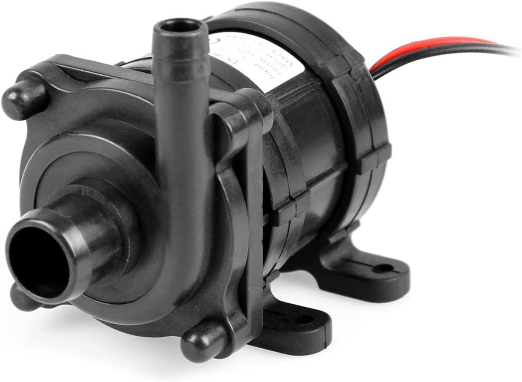 heneng Submersible Water Cooling Pump 160GPH (600L/H) 18W Amphibious Outdoor Birdbath Pump for Aquarium, Garden, Pond, Waterfall, Fountains, Fish Tank, Hydroponics
