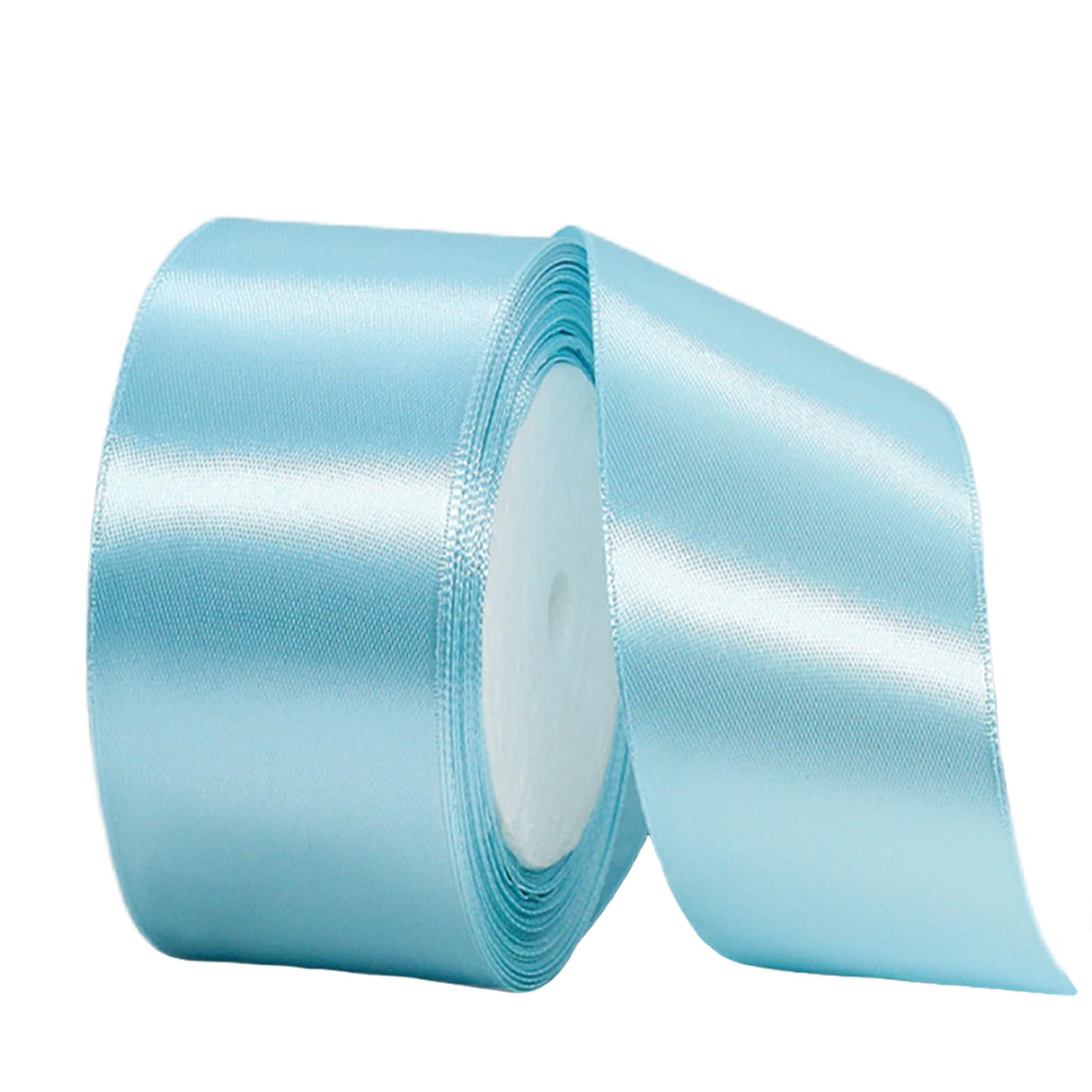 Wide Baby Blue Ribbon 40mm Satin Ribbons for Gift Wrapping,22m 1.5Inch Silk Thick Wrapping Ribbon Blue for Crafting,Christmas,Wedding Car,Hair Bows,Bouquets,Party,Cake Decorations