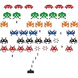 Space Invaders - Wall Decal Art Sticker lounge living room ...