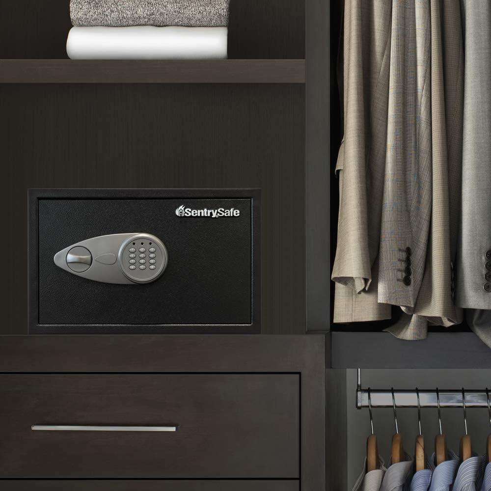 Sentry X125 Security Safe Electronic Lock 4mm Door 2mm Walls 34 Litre 15.9kg W430xD370xH270mm Ref X125, Black - Image 3