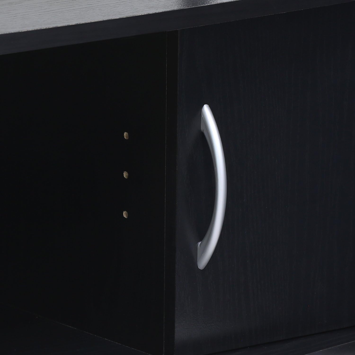 FURINNO JAYA Large Entertainment Stand for TV Up to 50 Inch, Blackwood: Furniture & Decor
