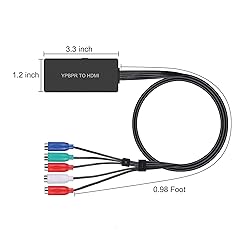 Dingsun Component to HDMI Converter, YPbPr/RGB+R/L